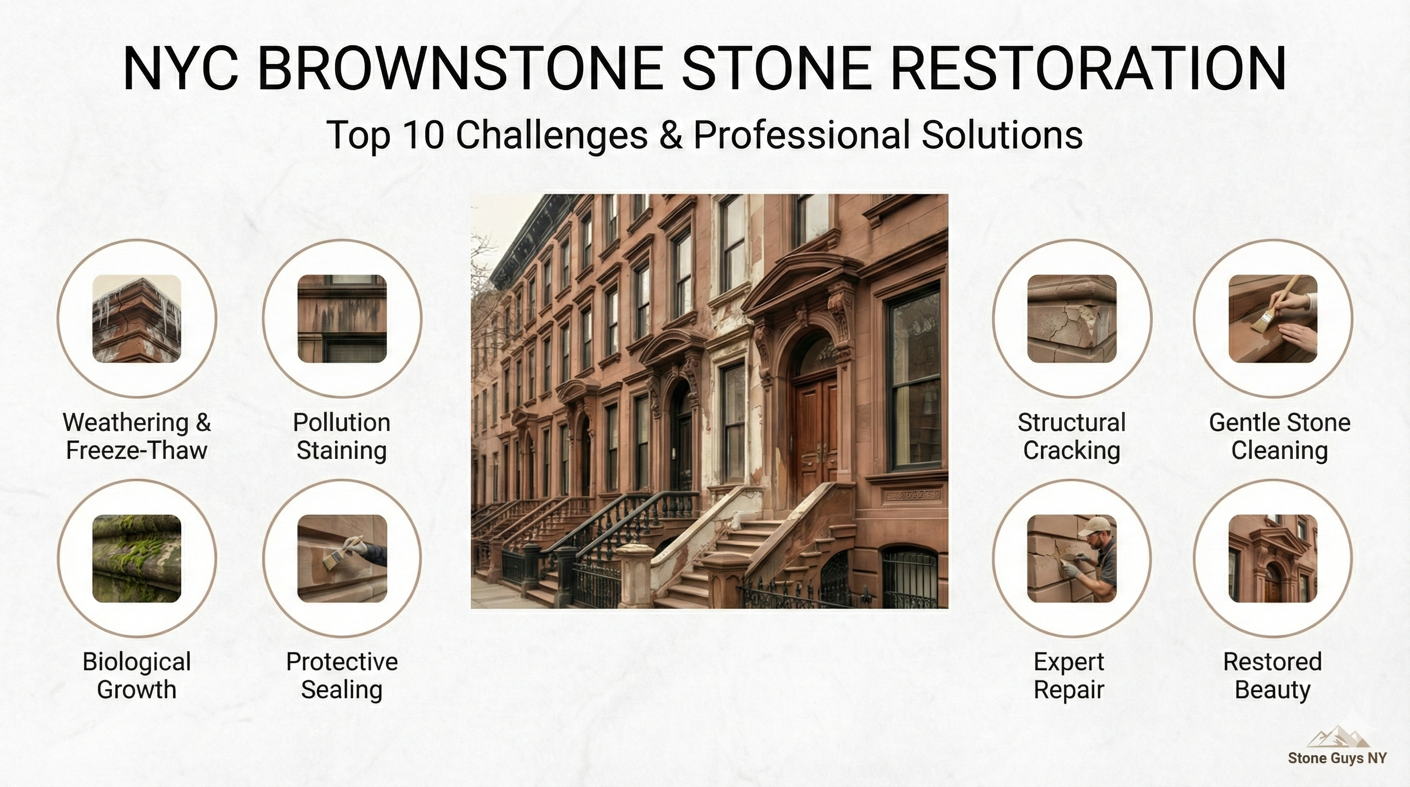 Top 10 Stone Restoration Challenges for NYC Brownstone Buildings (and How to Solve Them)