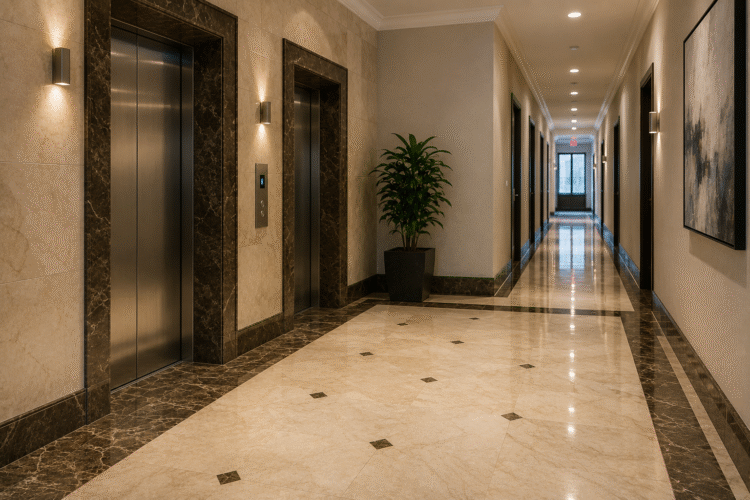 Elevator Lobbies and Corridors: The Overlooked Stone Surfaces in NYC Buildings