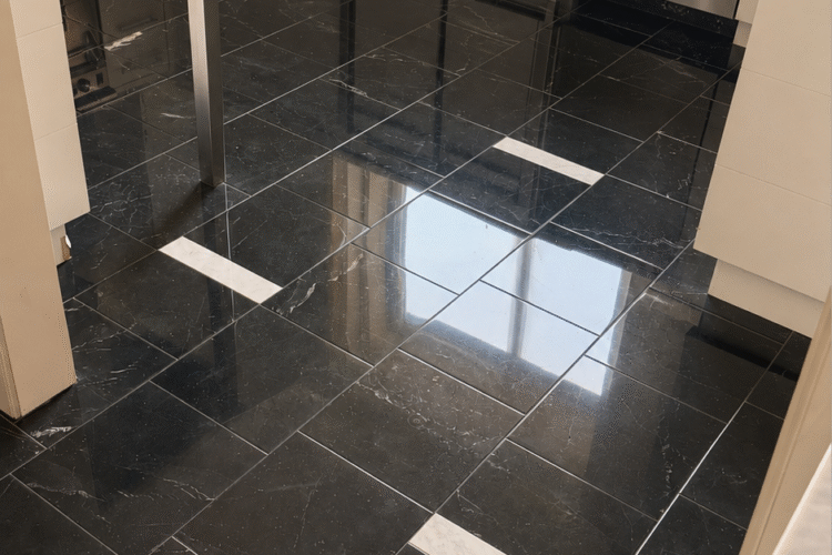 How Do You Restore a Dull Black Marble Floor? Nero Marquina Restoration in NYC